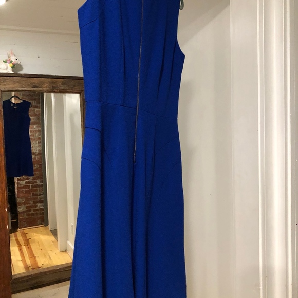Royal Blue Cache Dress with Gold Accents - Size 10 - Picture 7 of 7